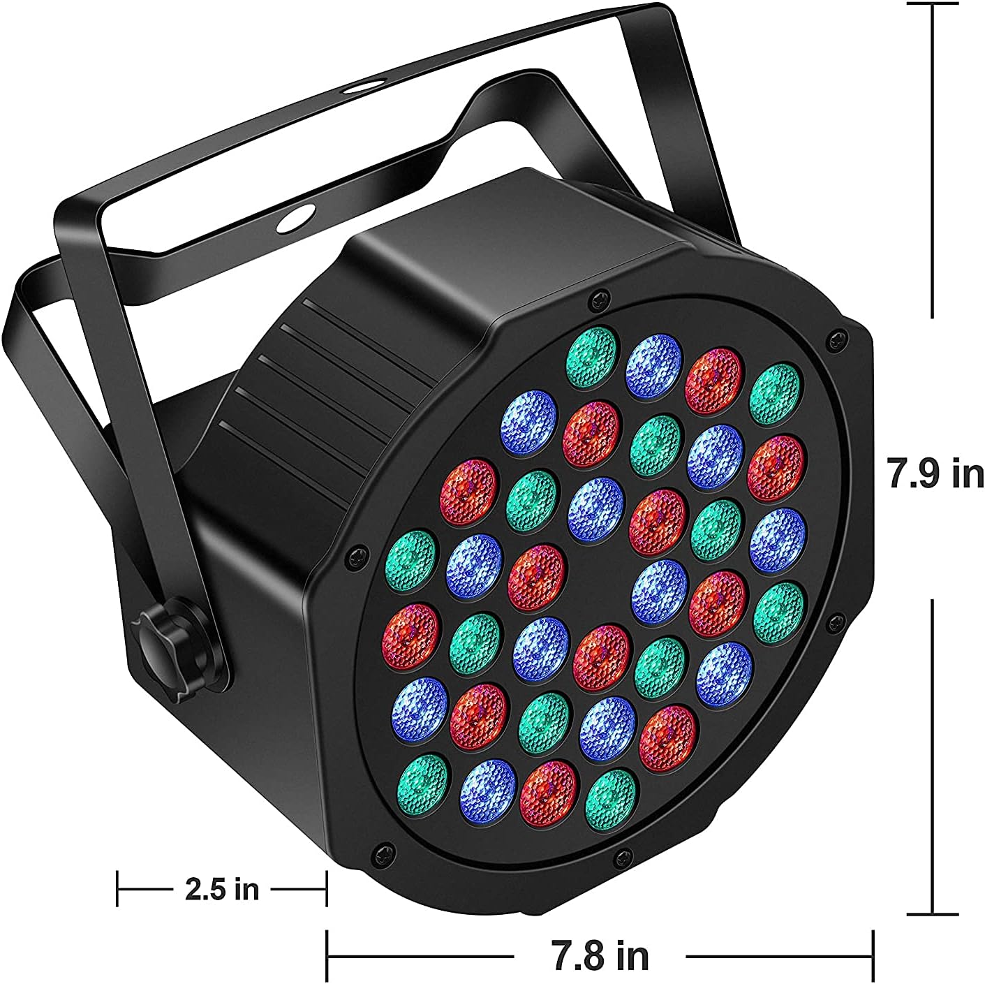 Rechargeable Par Can Lights U`King Wireless LED Uplights Battery Powered Uplighting with RGB 36W Stage Lighting Up Lights for Wedding DJ Disco Events Indoor Dance Party Church Live (4 Pack)