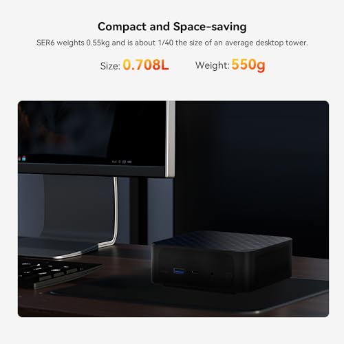 Beelink SER5 MAX Mini PC W11 Pro, AMD Ryzen 7 5800H(8C/16T up to 4.4 GHz),16GB DDR4 500GB NVME SSD Graphics 8 core 2000 MHz WiFi 6/BT5.2 Triple Display Mini Gaming PC Computer