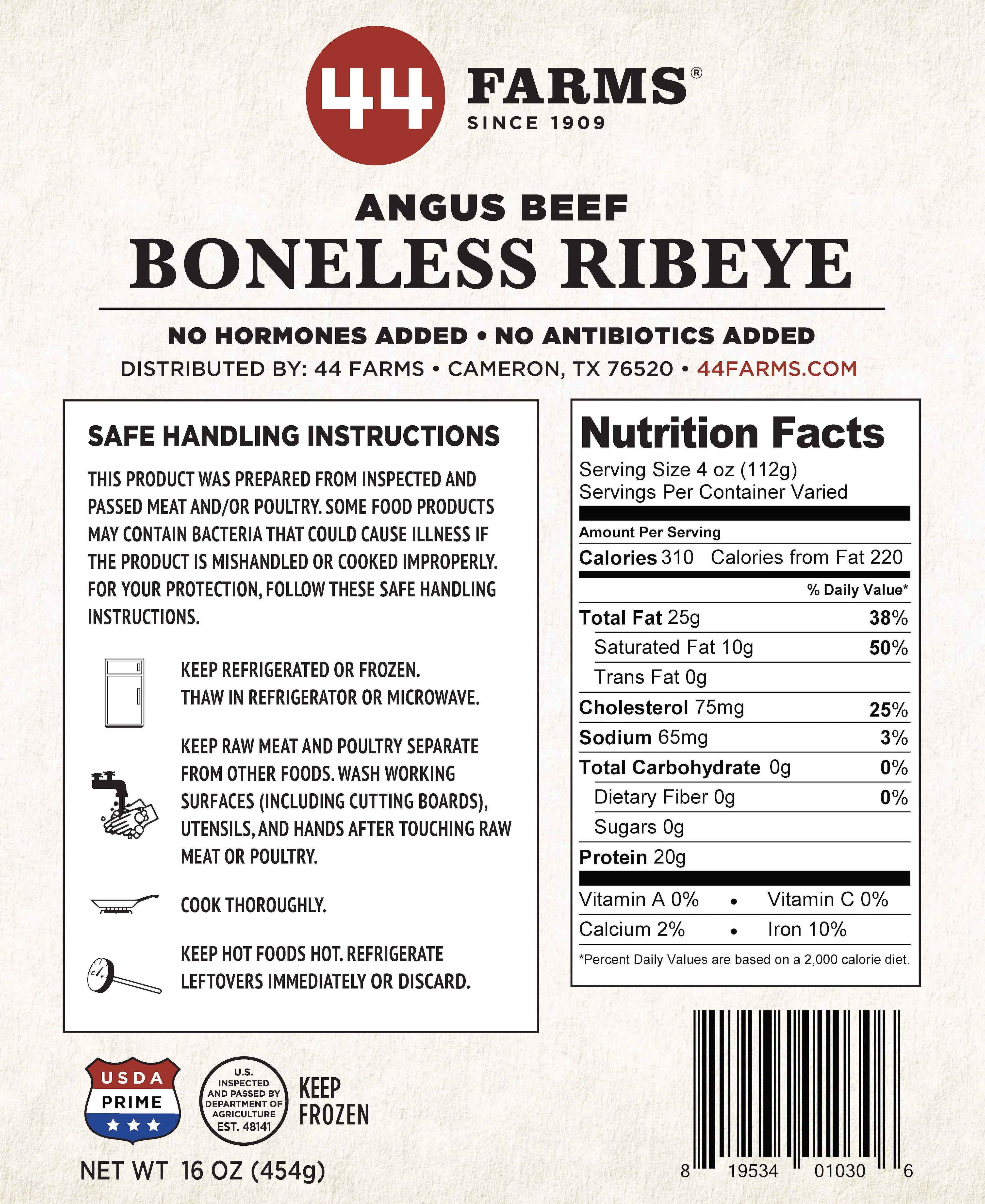 44 Farms' Angus Steaks Prime Pairing, 5 Steaks