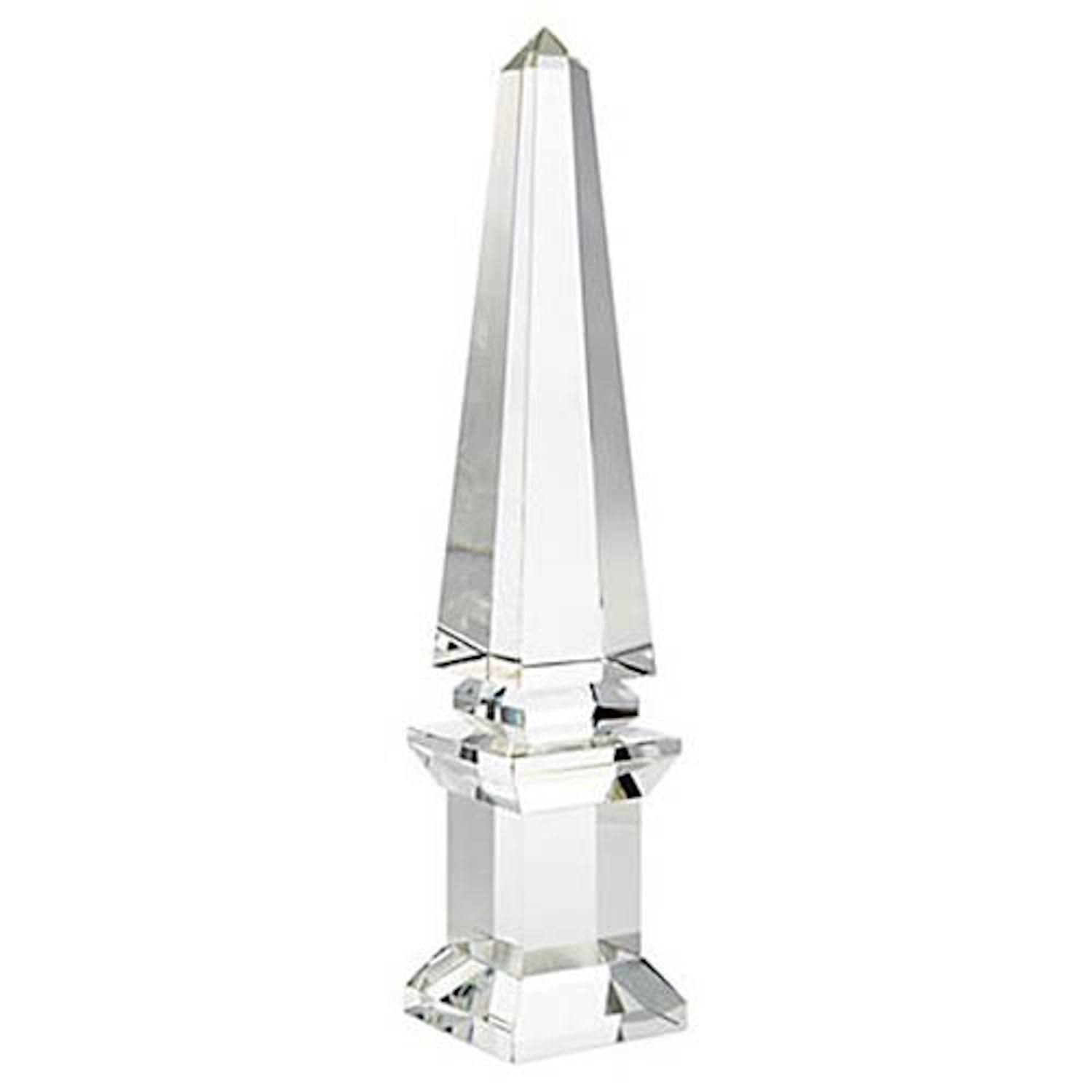 Dessau Home Crystal Pedestal Obelisk Home Decor Large