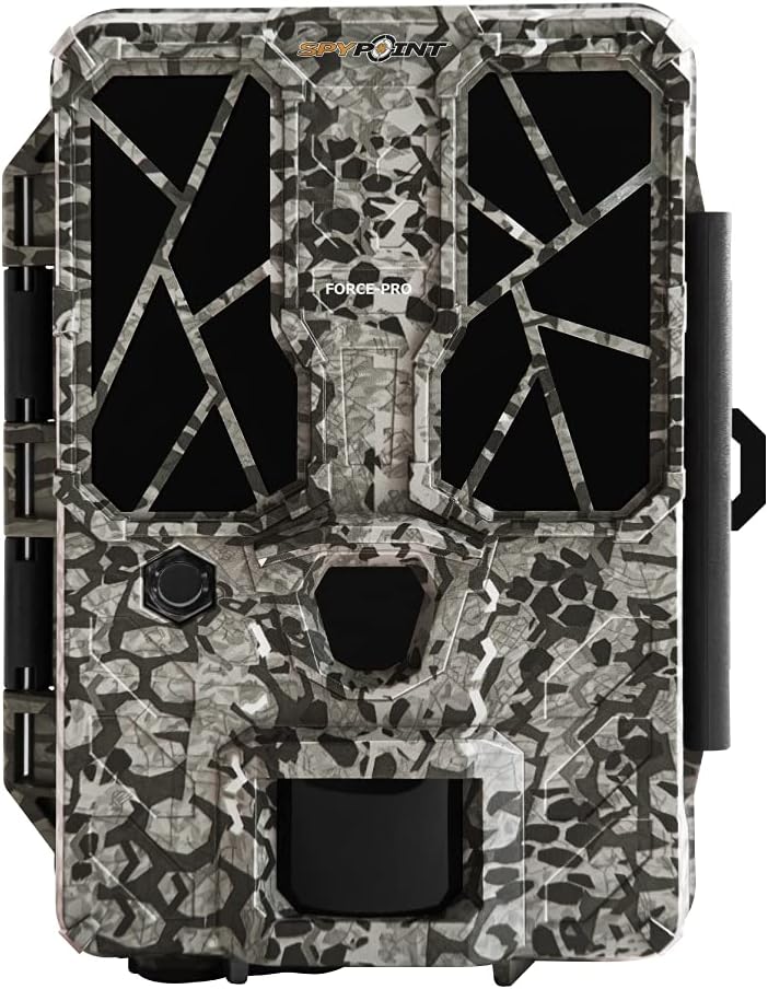 SPYPOINT Force-PRO Trail Camera (30MP) with Spypoint 16 GB SD Card, Card Reader, and Steel Reinforced Strap