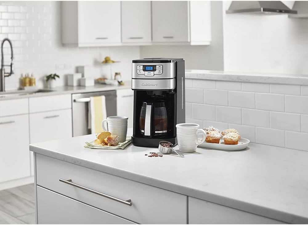 Cuisinart DGB-400SSFR Grind and Brew 12 Cup Coffeemaker Silver (Renewed)