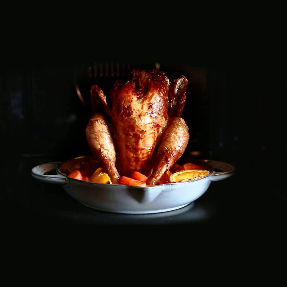 Staub Graphite Vertical Chicken Roaster