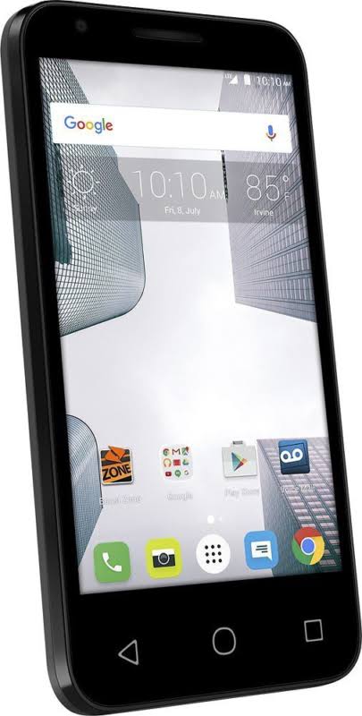 Virgin Mobile Alcatel Dawn Prepaid Smartphone, Black