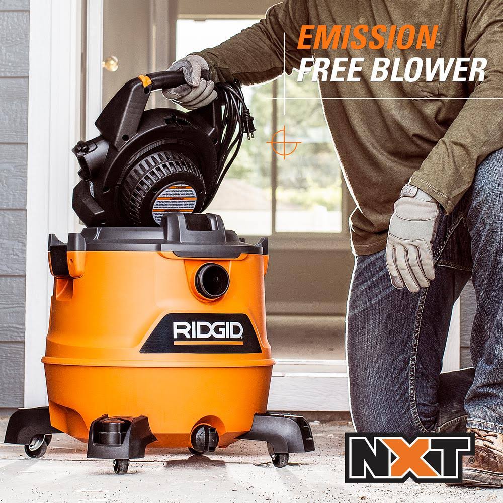 Ridgid 16 gal. 6.5 Peak HP NXT Wet/Dry VAC with Detachable Blower and Dust Bags HD1600B