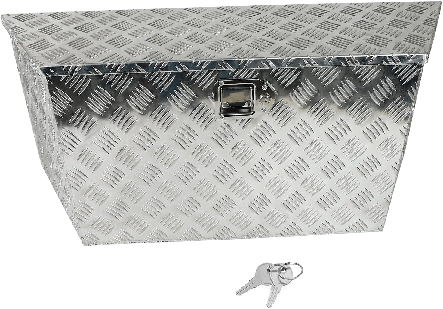 LucaSng Trailer Tongue Box Wide Utility Trailer Tongue Tool Box Pick Up Aluminum Truck Tool Box 39 X 16.5 X 12 Inch Silver