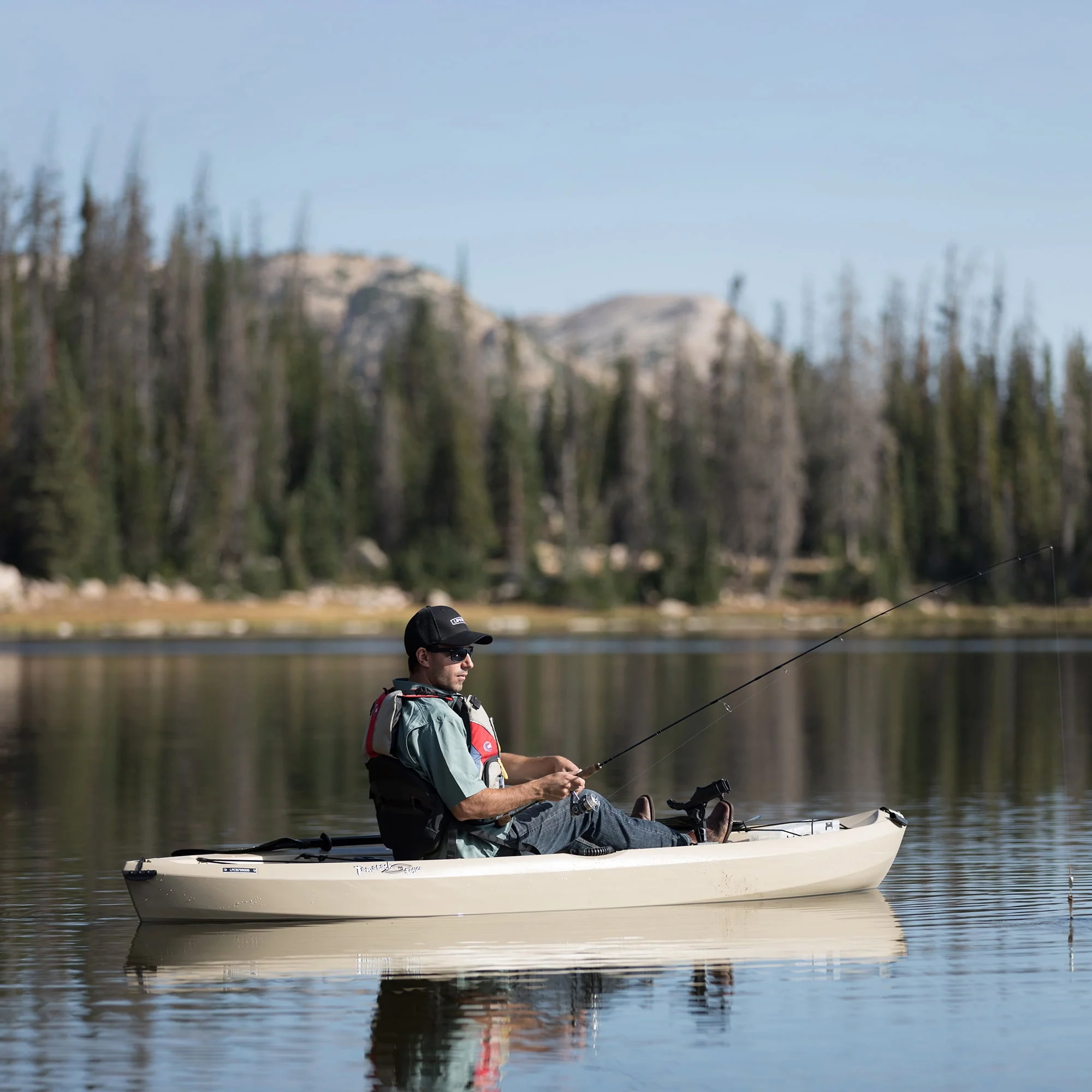Lifetime Tamarack Angler 10 ft Sit-on-Top Fishing Kayak, Tan (90508)