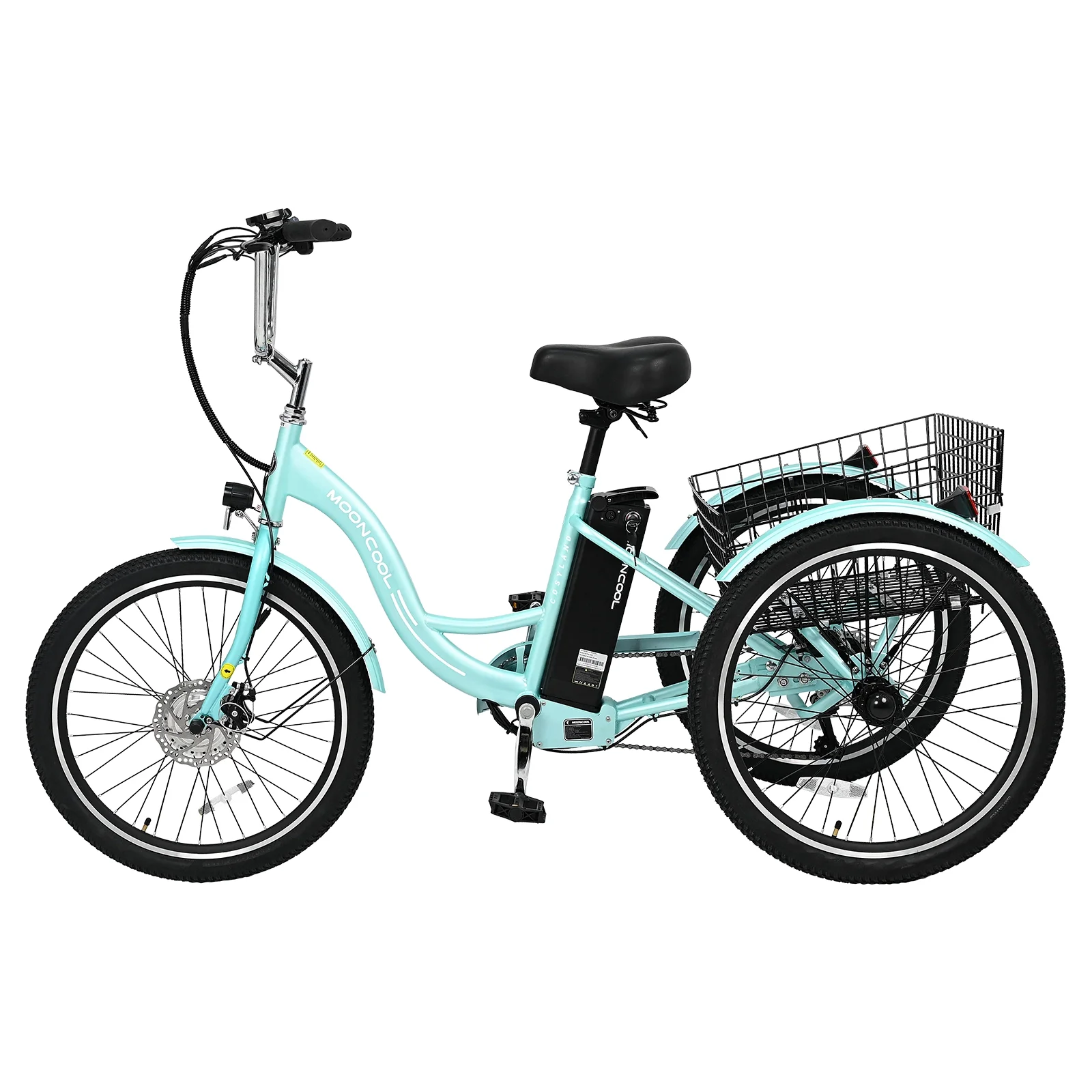 Lilypelle Adult Electric Tricycles,3 Wheel Electric Bike,15.5 Mph Electric Trikes for Seniors,7-Speed & 4 Adjustable Riding Modes Electric Tricycle With Removable Lithium Battery