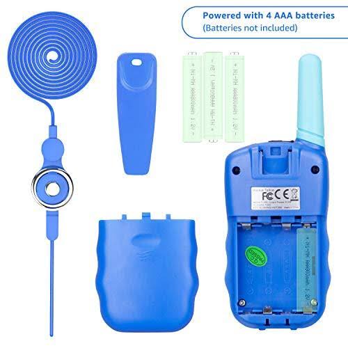 Wishouse Childrens Walkie Talkie Sets for Boys Girls 4 Pack,Family 2 Way Radio Walky Talky for Kids with Flashlight,Camping Game