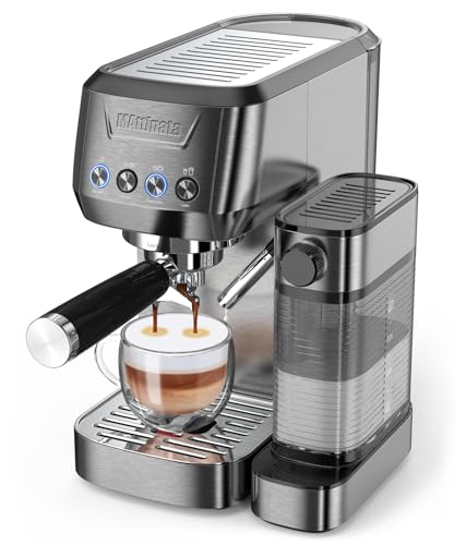 Espresso Machine, 20 Bar Cappuccino Machines for Home, Latte Machine with Automatic Milk Frother, Coffee Maker with Dual Wall & ESE Filters