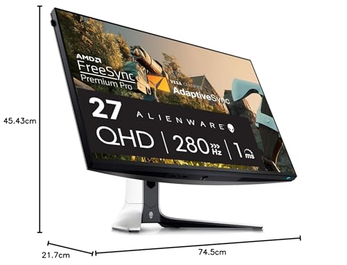 Alienware 34 Curved Gaming Monitor – AW3425DWM - 34-inch WQHD 180Hz 1ms Display, 1500R, AMD FreeSync Premium, VESA AdaptiveSync.