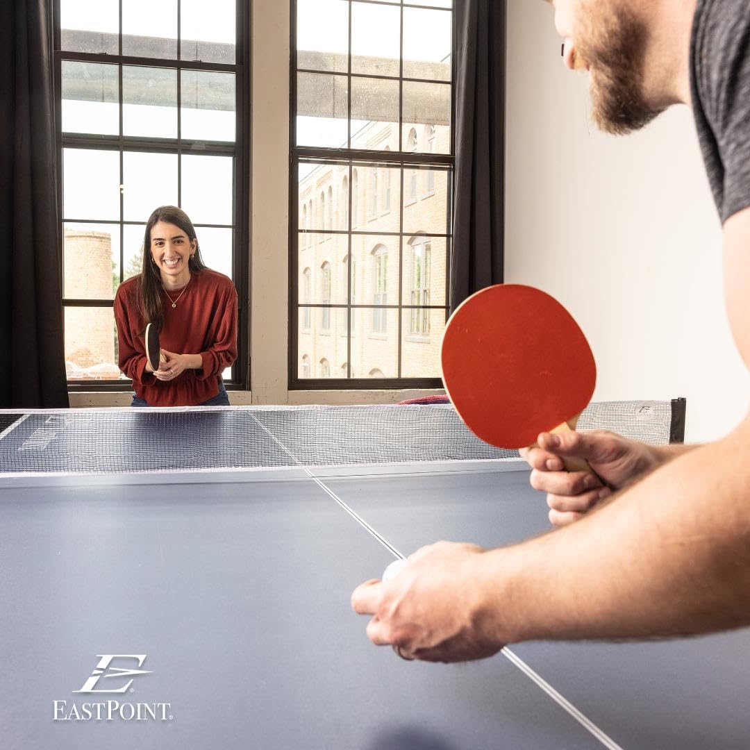 EastPoint Sports Ping Pong Conversion Top, Foldable Table Tennis Topper, Lightweight and Portable, Zero Assembly Required, Blue