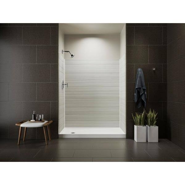 Kohler Rely 60 in. x 32 in. Single-Threshold Shower Base with Left-Hand Drain in White R8459-0