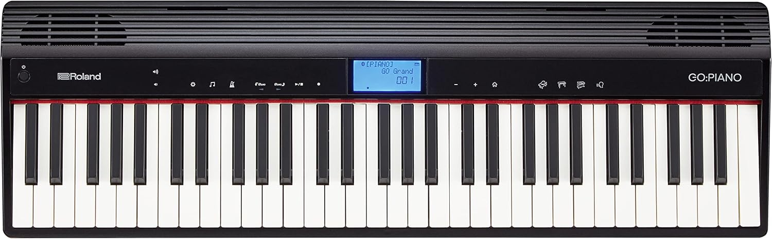 Roland GO:PIANO 61-key Digital Piano Keyboard with Integrated Bluetooth Speakers (GO-61P)