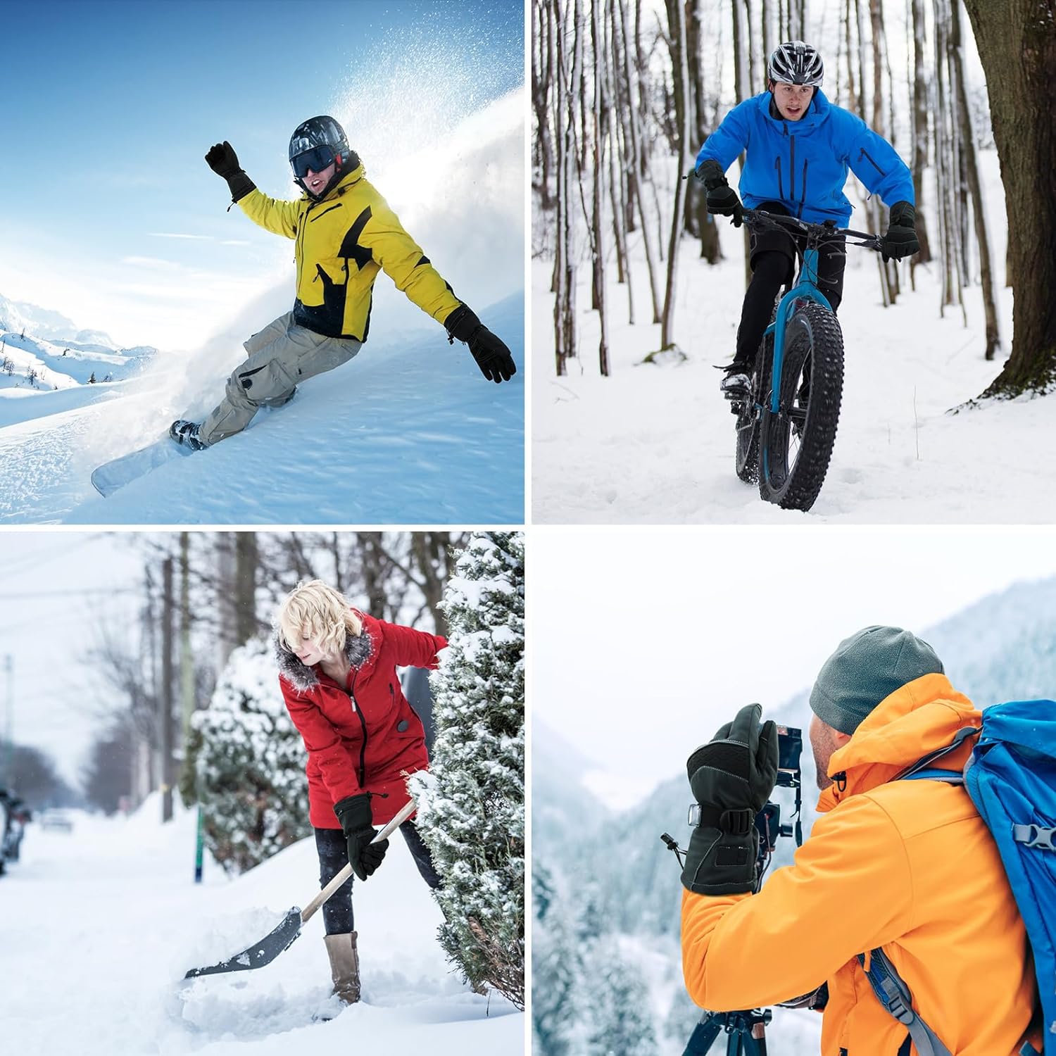 Heated Gloves,Heated Gloves for Men Women，7.4V3200 mAh Battery,Electric Gloves Heated Rechargeable, Waterproof/Windproof Heated Work Gloves, Ideal for Outdoor Work,Cycling, Skiing,Hiking