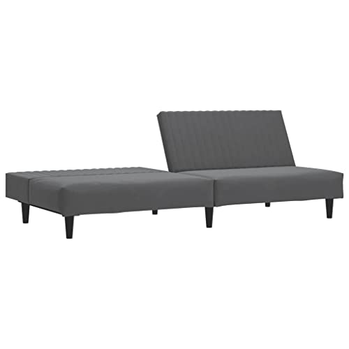 Sofas & Couches 2-Seater Sofa Bed Dark Gray Velvet,Versatile Sofa Bed with Velvet Upholstery and Convertible Design for Living Rooms, Apartments, and Offices Living Room Furniture