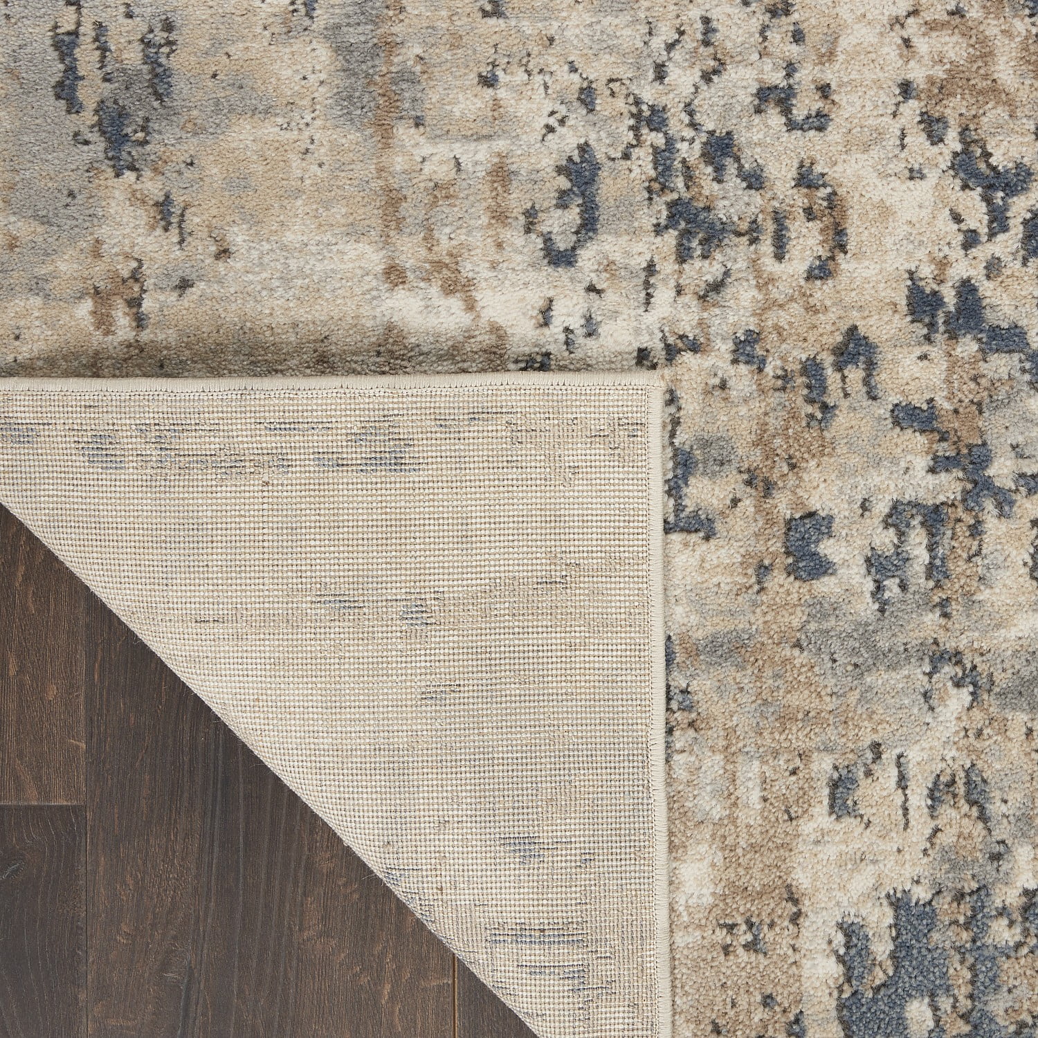 Nourison Concerto Abstract Beige/Grey 7'10" x 9'10" Area Rug, (8x10)