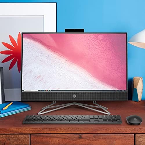 HP 2023 24'' FHD IPS Touch All-in-One Desktop PC Intel 4-Core Pentium Silver J5040 Intel UHD Graphics 32GB DDR4 1TB NVMe SSD WiFi AC BT RJ-45 HDMI Webcam Wireless KB Mouse Windows 11 w/RE USB