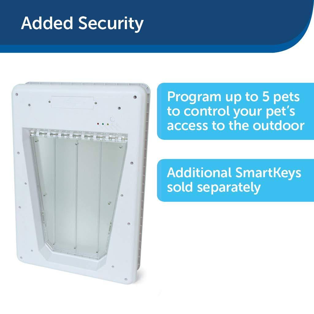 PetSafe Electronic SmartDoor, Automatic Dog and Cat DOOR, Large, Collar Activated with SmartKey