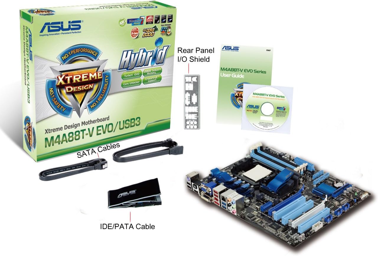 ASUS AM3 AMD 880G HDMI USB 3.0 ATX AMD Motherboard M4A88T-V EVO/USB3