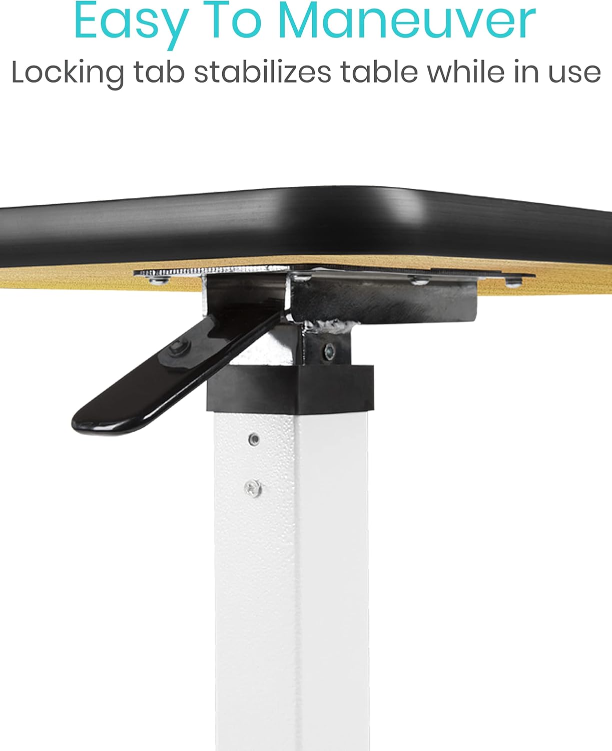 Vive Overbed Table (XL) - Hospital Bed Table - Swivel Wheel Rolling Tray - Adjustable Over Bedside Home Desk - Laptop, Reading, Eating Breakfast Cart Stand - Bedridden, Elderly, Senior Patient Aid