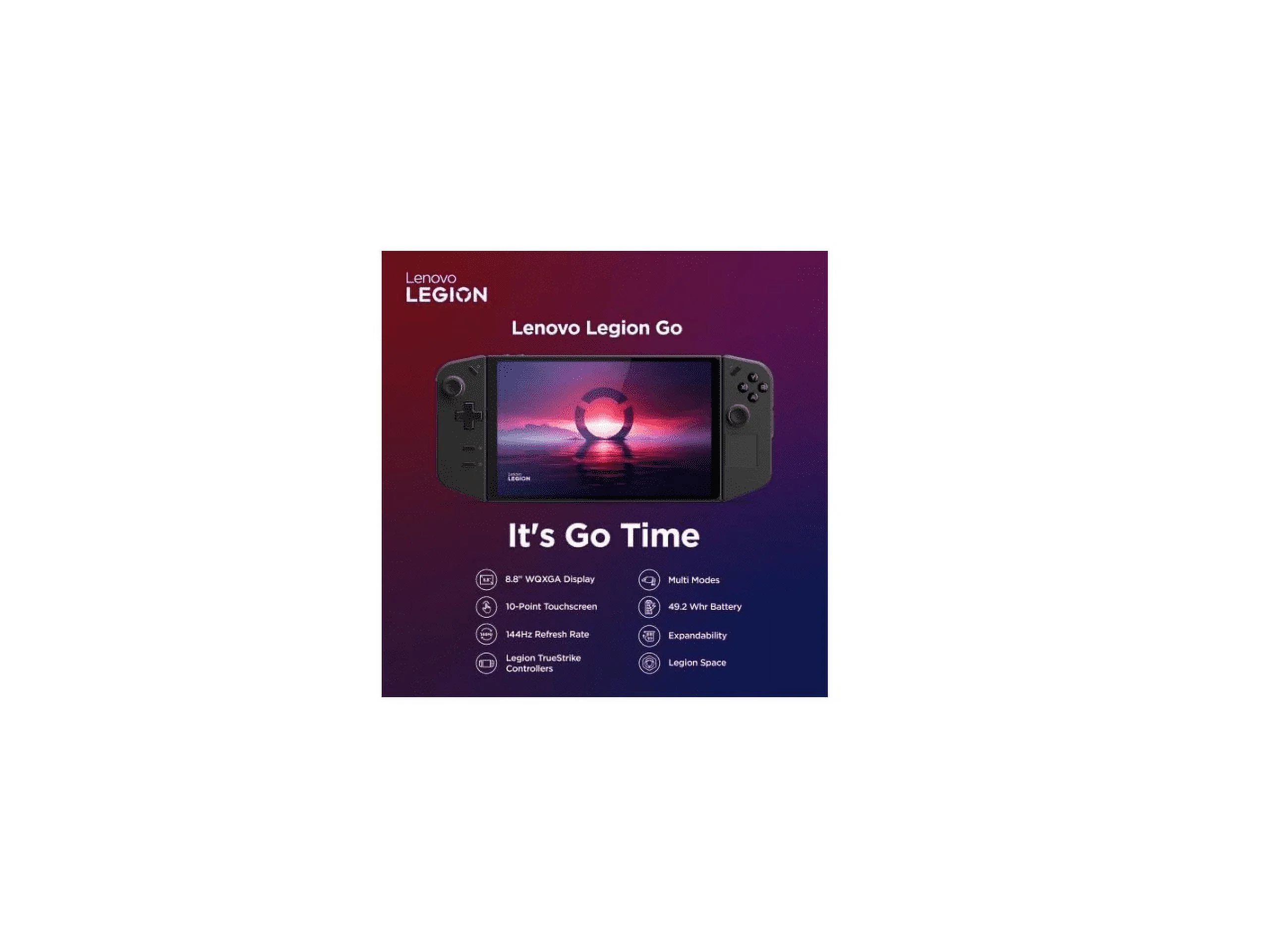 Lenovo Legion Go Handheld Touchscreen Gaming PC - Shadow Black [AMD Ryzen Z1 Extreme 16GB RAM 512GB SSD] Includes 1 Year Legion Ultimate Support plan 24/7/365