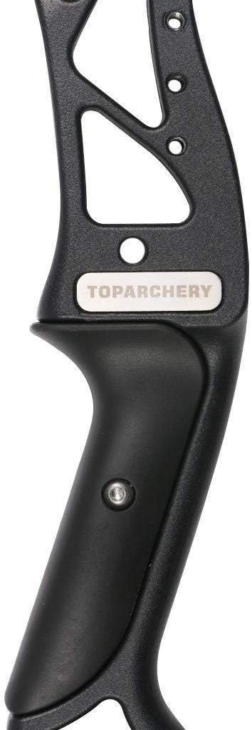 TOPARCHERY Archery 56" Takedown Hunting Recurve Bow Metal Riser Right Hand Black Longbow Pack of 2