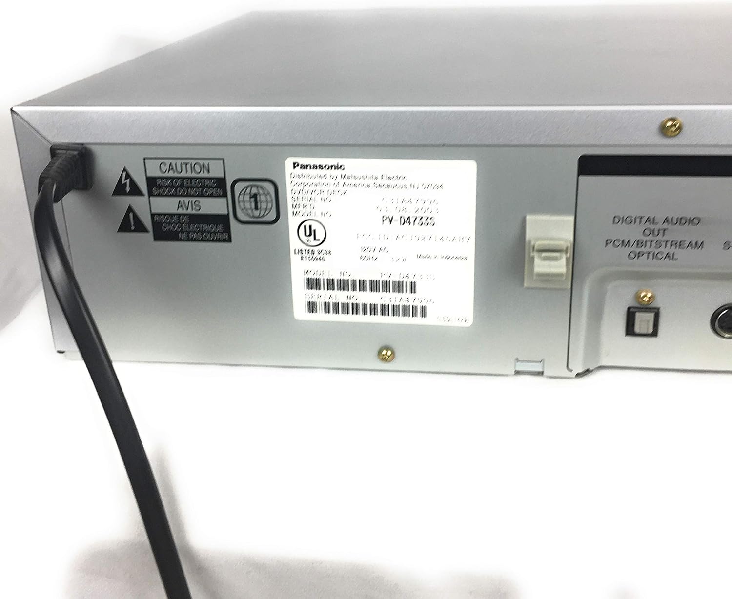 Panasonic PV-D4733S Double Feature DVD/VCR Combination Deck