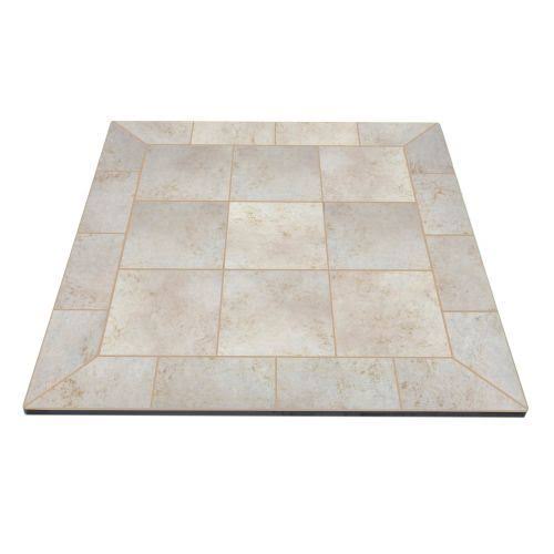 NY Hearth Cabo Carmel 48x22 x 48x22 Tile Hearth Pad- Square Wall