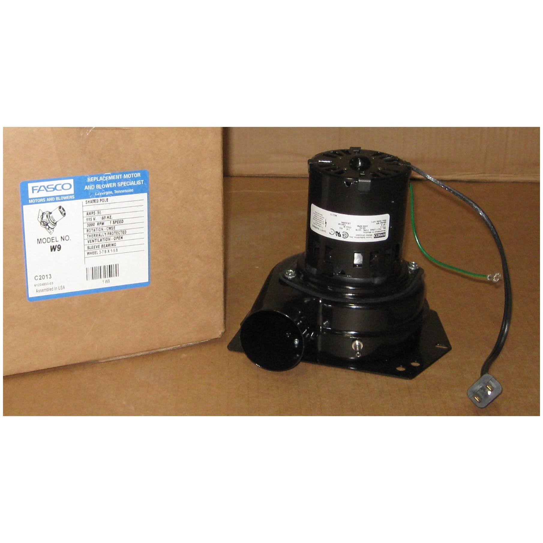 Fasco W9 Water Heater Draft Inducer,3000 RPM