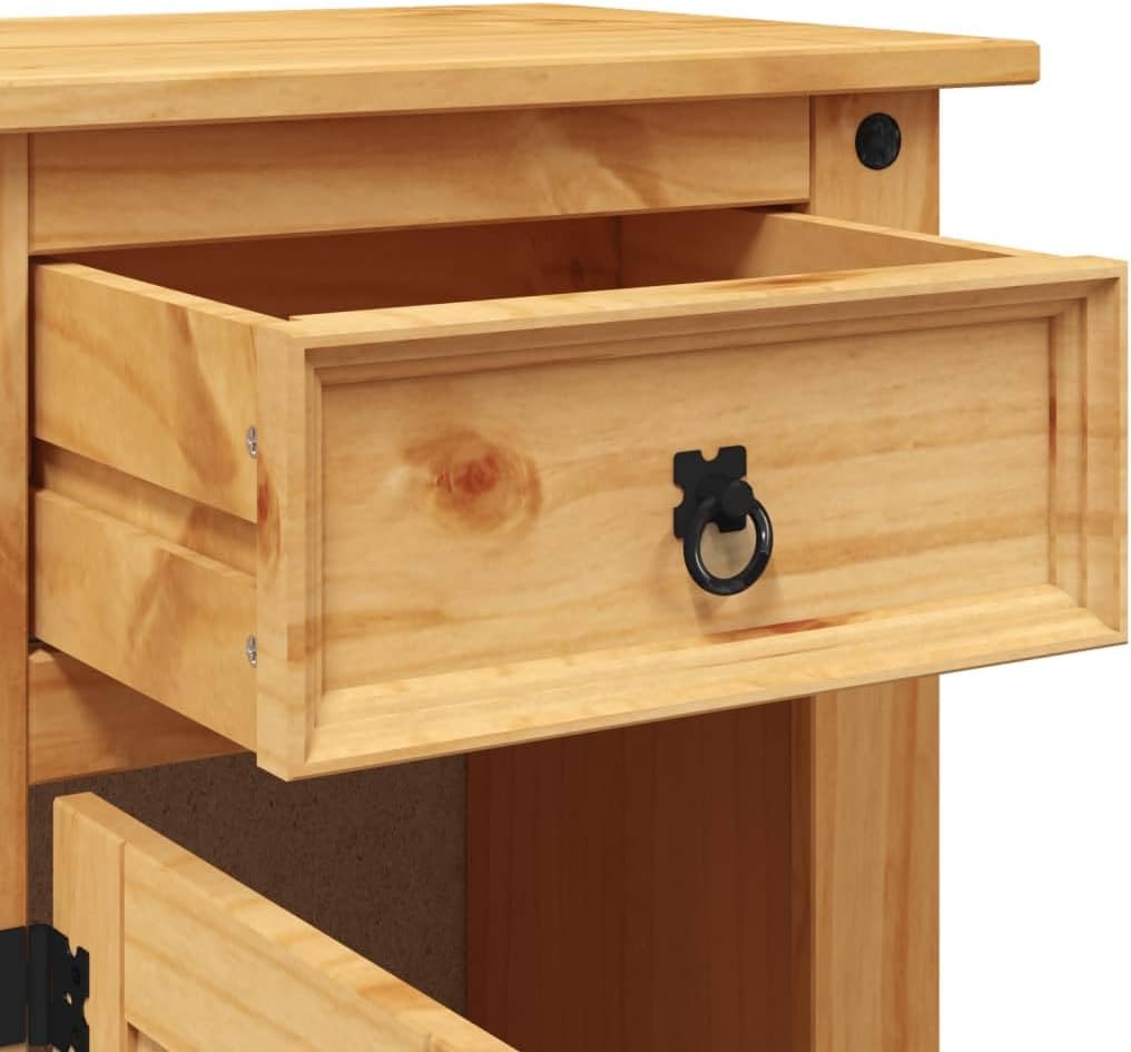 Bedside Cabinet Mexican Pine Corona Range 20.9"x15.4"x26.4" 13.75kg/30.25ib Nightstands