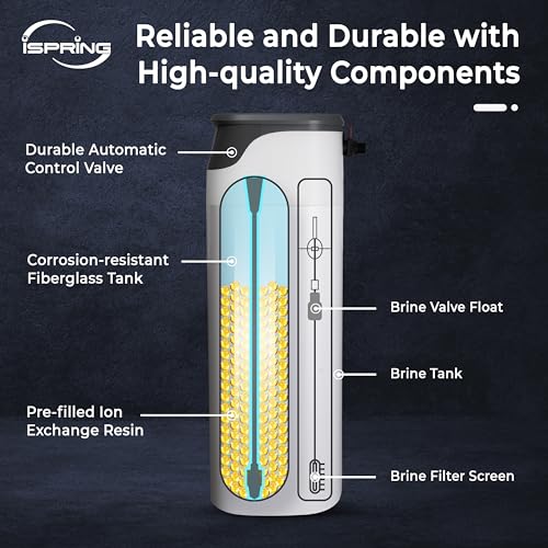 iSpring WCS50KG Whole House Water Softener System
