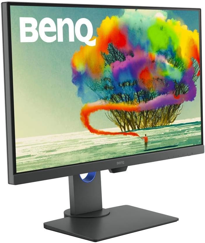 BenQ PD2705U 27 inch 4K UHD IPS Monitor USB-C, 99% sRGB and Rec.709, HDR10, Ergonomic Design, Eye-Care, Built-in Speakers