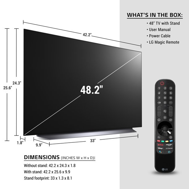 48 Class 4K UHD Smart TV w/AI ThinQ® OLED C1 Series