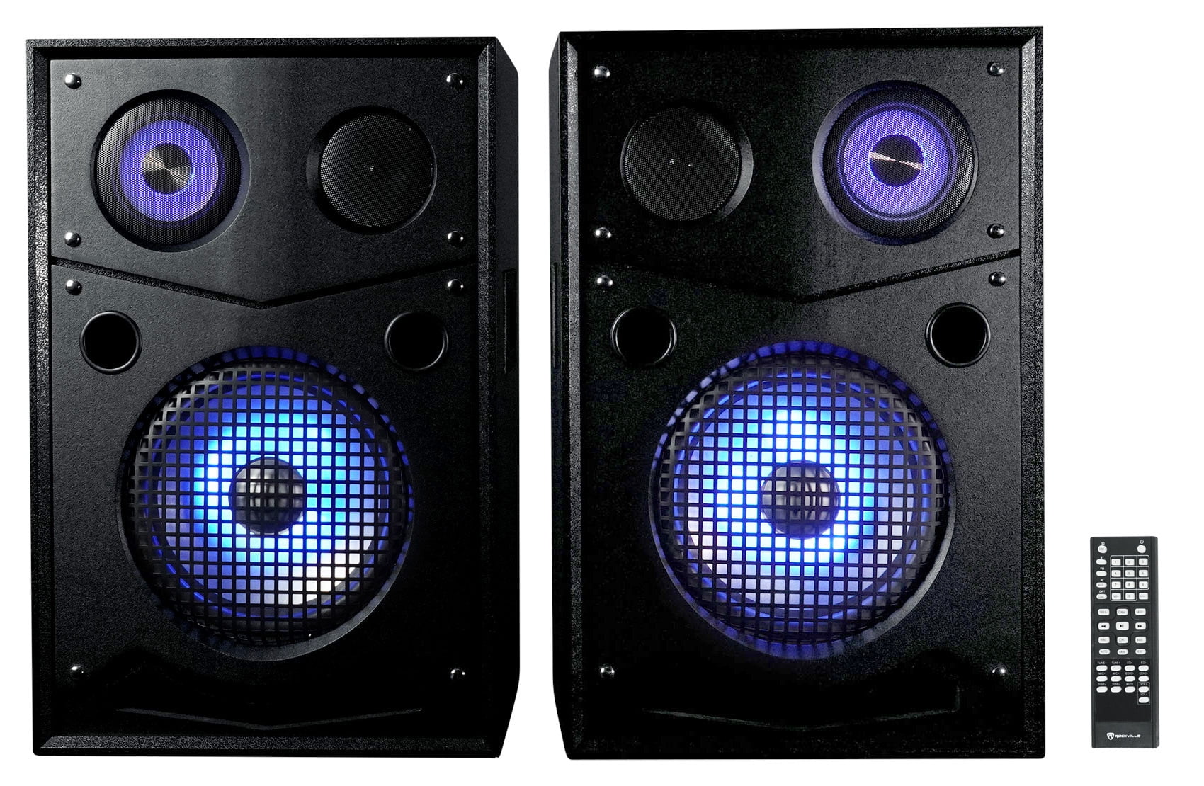 Rockville HOUSE PARTY SYSTEM 10" 1000w Bluetooth LED Booming Bass Home Speakers