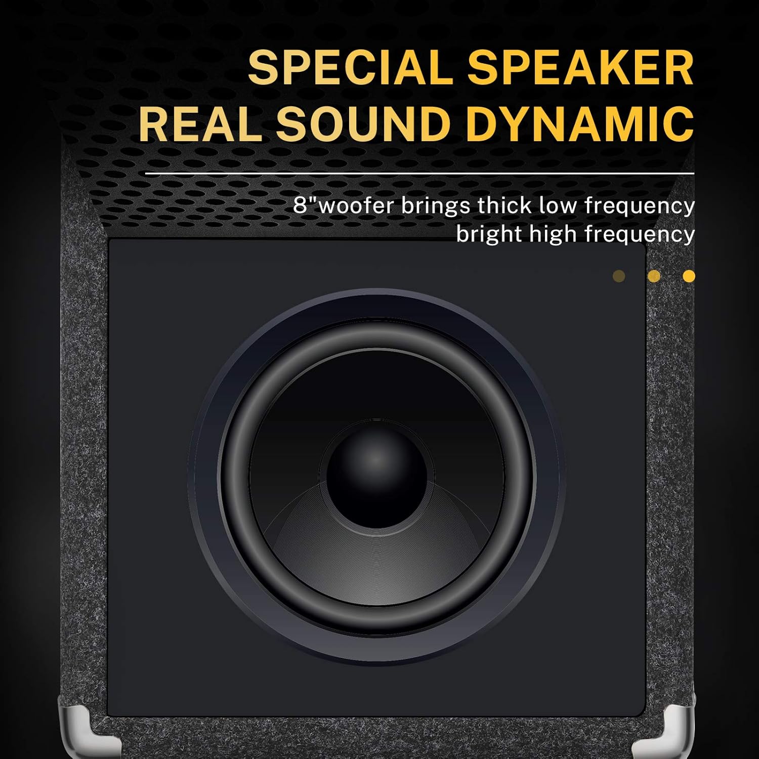 Donner Bass Amp 15W Bass Guitar Amplifier DBA-1 Electric Practice Bass Combo AMP with Cable