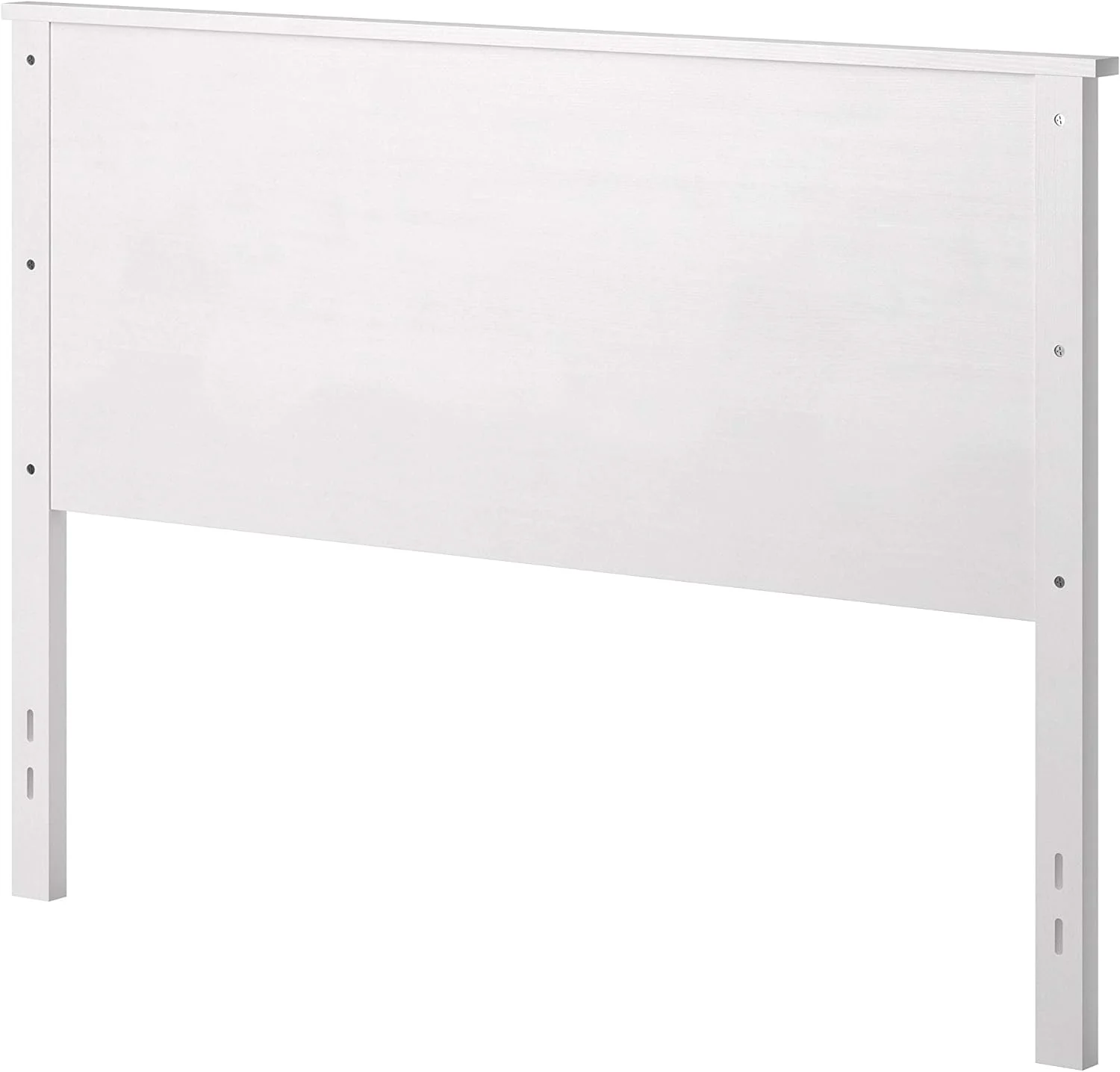 Farmhouse Wood Panel Headboard In Gloss White - Queen Size