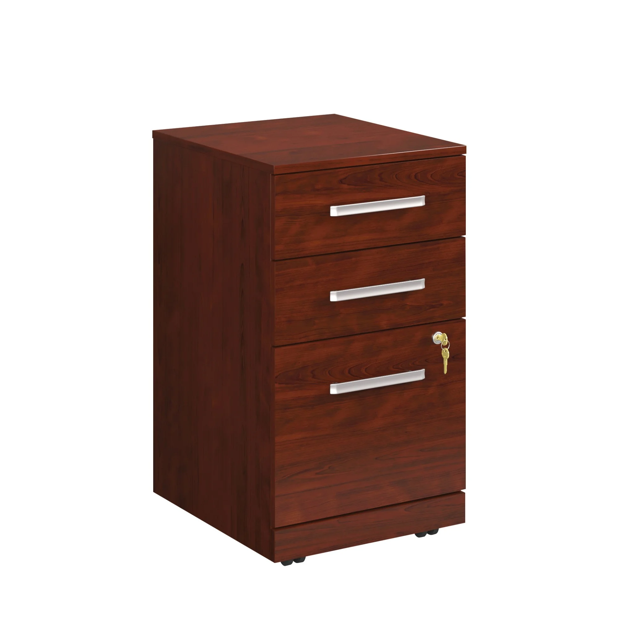 Sauder Affirm Engineered Wood Mobile File Cabinet (Assembled) in Classic Cherry