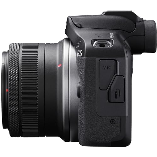 Canon EOS R100 Mirrorless Camera RF-S 18-45mm f/4.5-6.3 is STM Lens Kit Shoulder Bag, Black