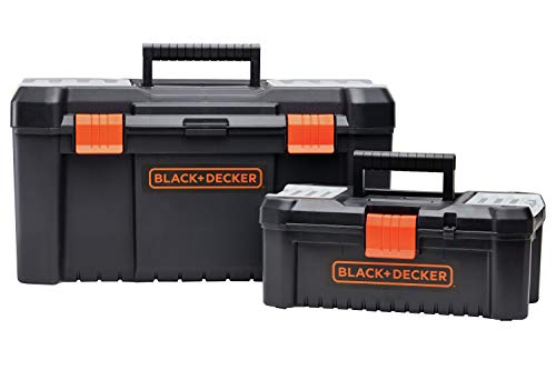 beyond by BLACK+DECKER BLACK+DECKER BDST60500APB Stackable Storage System - 3 Piece Set (Small, Deep Toolbox, and Rolling Tote)