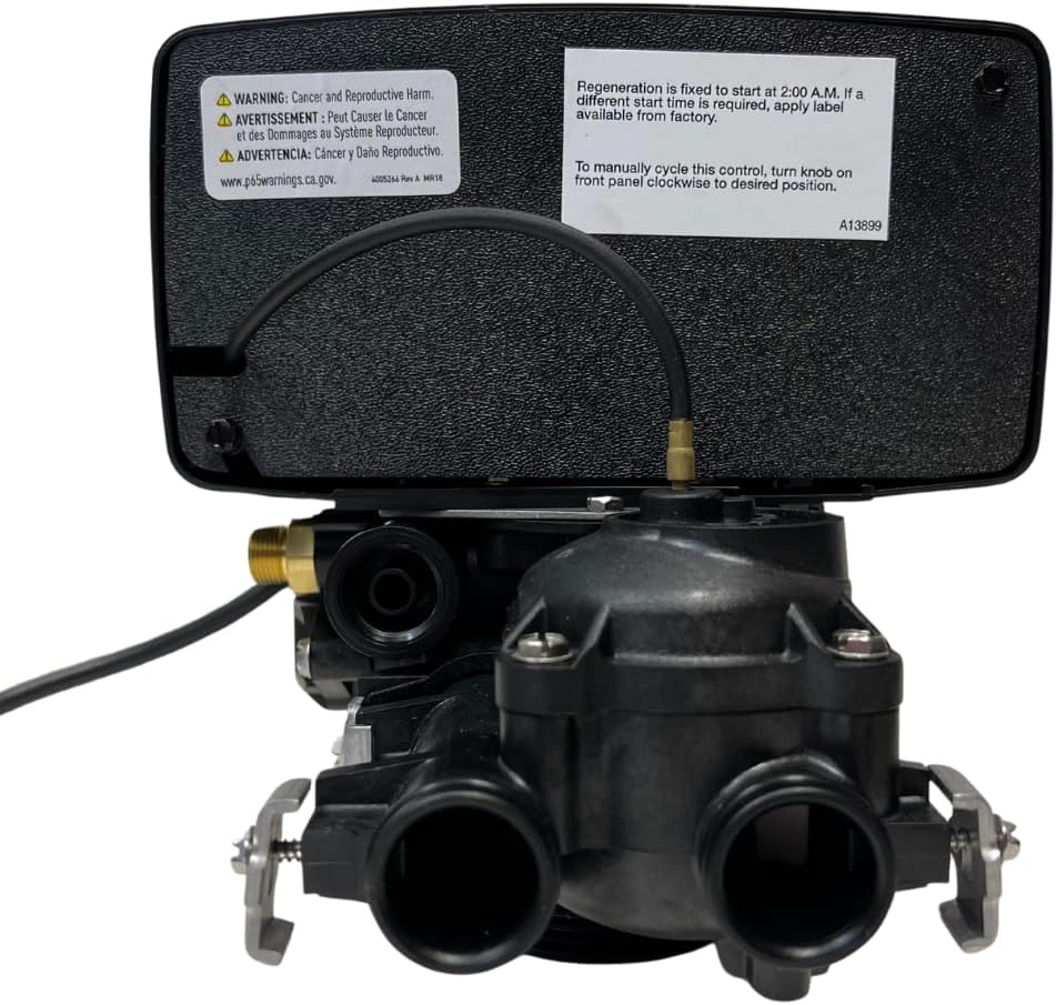 Fleck 5600 Analog Mechanical Metered Water Softener Replacement Valve - On Demand Head with Paddlewheel Meter