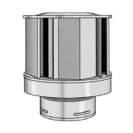 DirectVent Pro 4&& ID with 6 5/8&& OD High Wind Termination Cap 8976