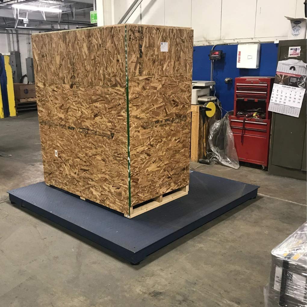 SellEton 36 x 36 Industrial Pallet Size Platform Floor Scale for Warehouse weigh Cap of 1000 x .2