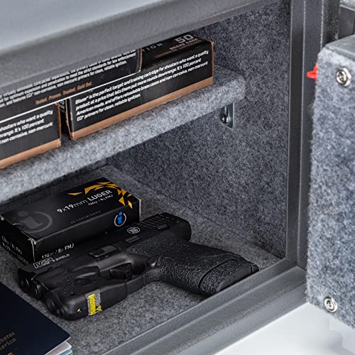 Iron Hawk Fireproof Document Box Combination Safe - Fireproof Safe - Fire Proof Safe Boxes For Home - Fireproof Wall Safe - Fireproof Lock Box - Home Safes & Safe Accessories - Cabinet Safes