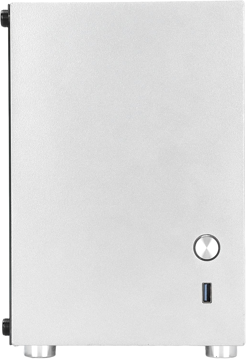 menfad Mini-ITX PC Gaming Case, Computer Case Mini Portable Small Case ITX Motherboard Desktop Computer Host Side Transparent Case for Gaming and Home Use