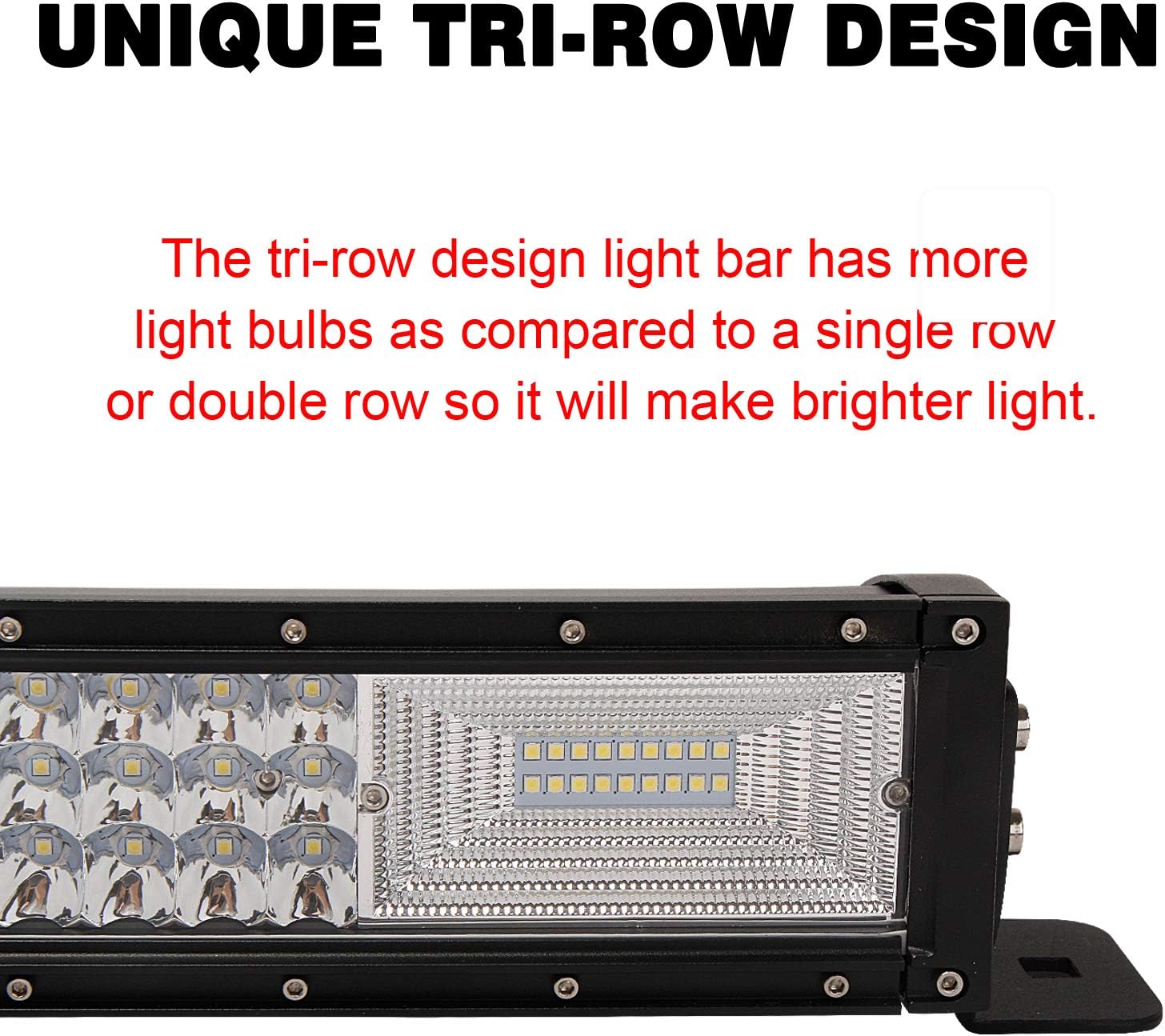 Lumitek 288w 50inch Curved Led Light Bar Spot Flood Combo Beam Light Bar Off-road Led Bar for ATV JEEP Off Road SUV 4wd IP67 12V Car Led Bar Light…
