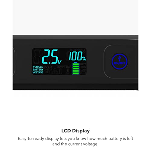 Halo Bolt ACDC Max 55500 mWh - Portable Phone Laptop Charger Car Jump Starter with Outlet, LCD Display, Flood Light and Car Charger