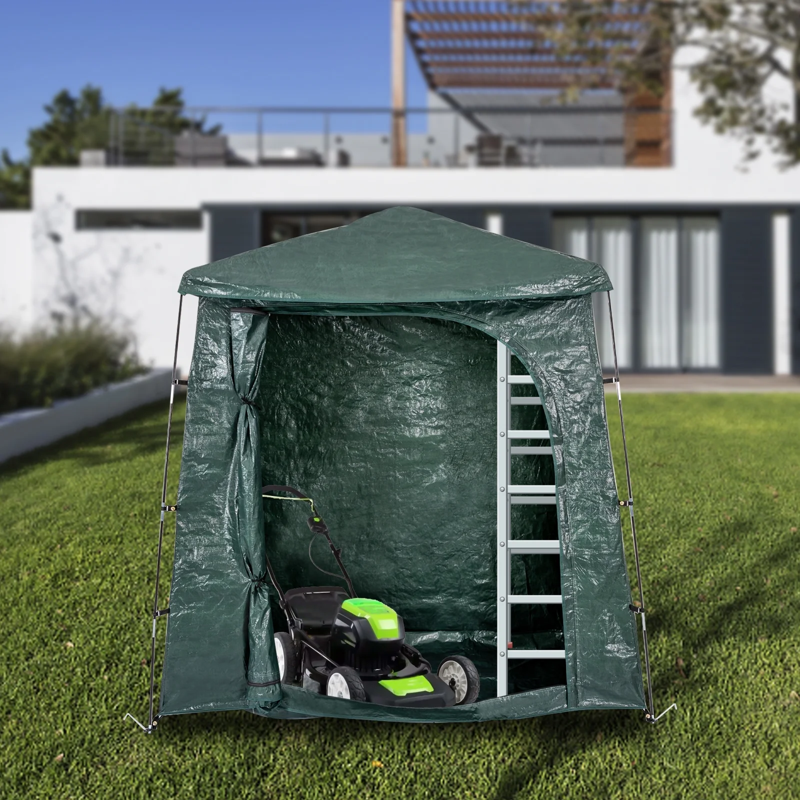 DENEST Bicycle Storage Shed Tent Waterproof Outdoor Bike Shed Tent