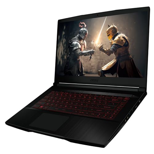 MSI THIN GF63 Gaming Laptop, 15.6" FHD Display, Intel Core i5-12450H. 32 GB DDR4 RAM, 1 TB PCIe SSD, NVIDIA GeForce RTX 2050, Backlit Keyboard, Windows 11 Home, Black