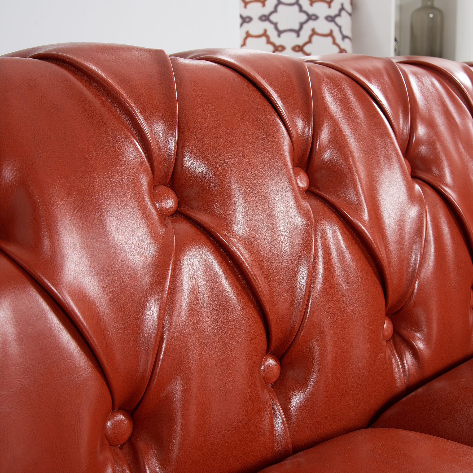 Luxurious Chesterfield Sofa - 114.64 - Elegant Comfort